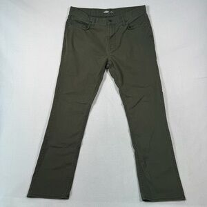 Old Navy Jeans Mens 36X32 Green Slim Straight Leg High Rise
